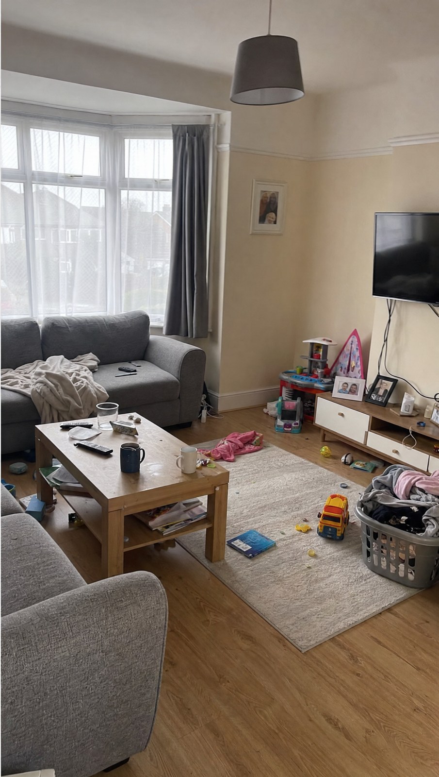 Family living room, before