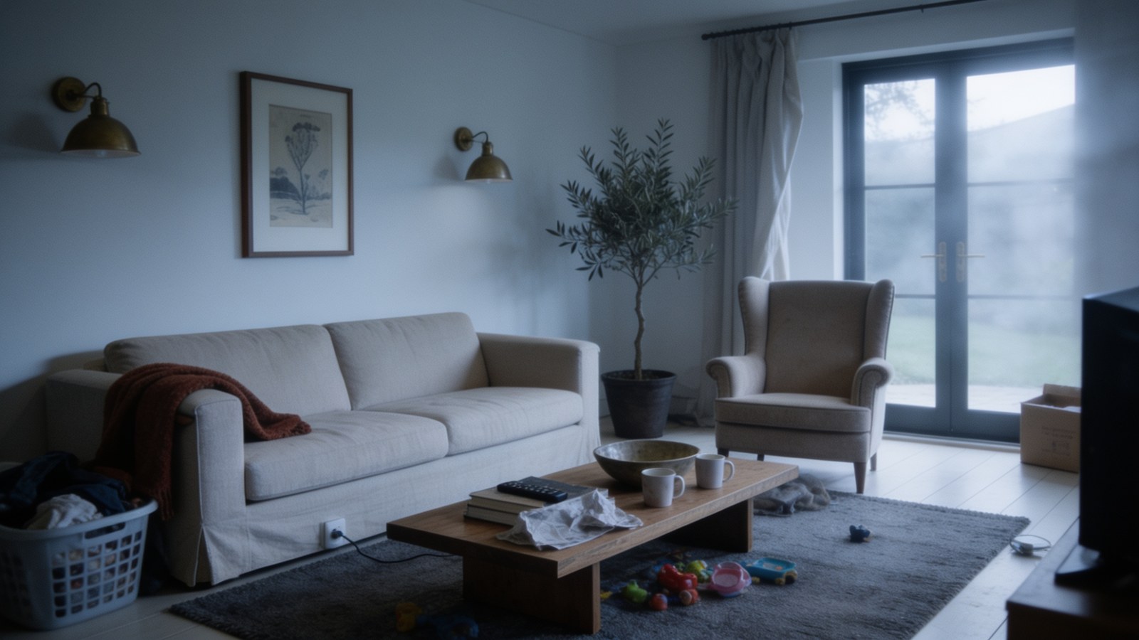 Living room, before