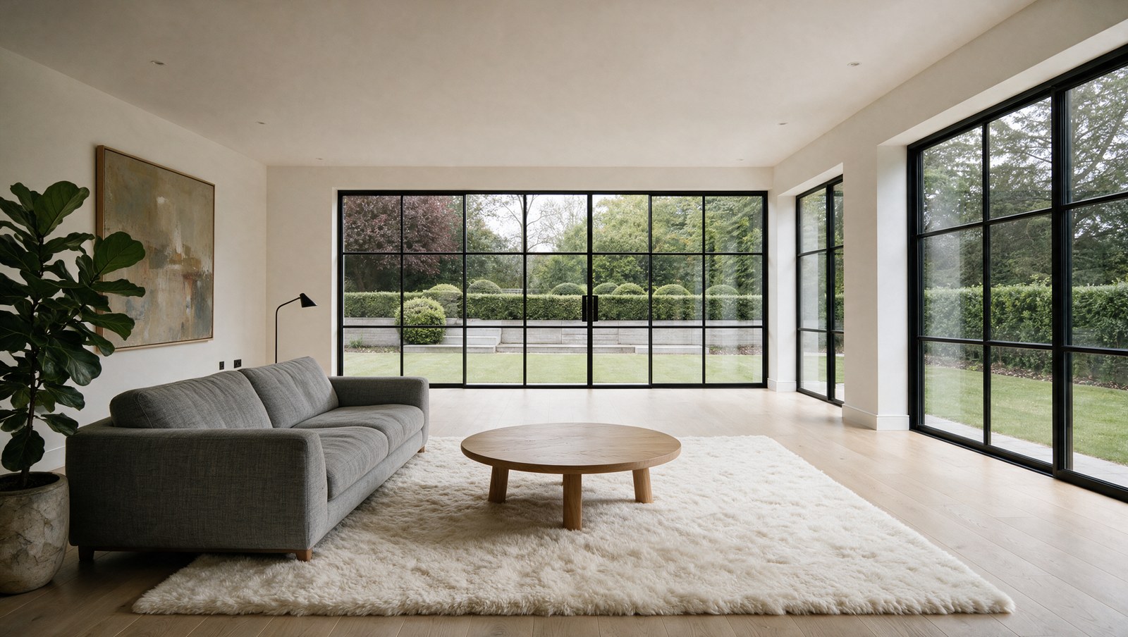Open-plan room, after